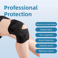 Thumbnail for Knee Brace with Side Stabilizers - LightsBetter