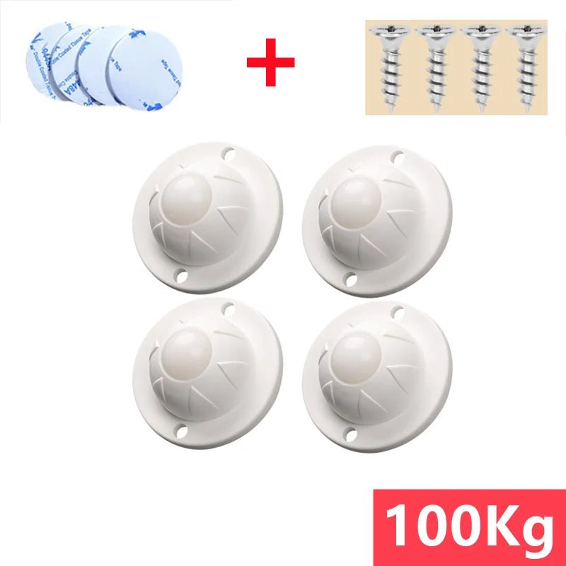 Mini Caster Wheels/4Pcs - LightsBetter