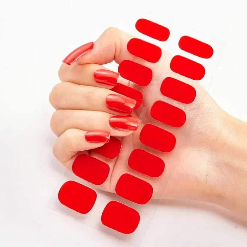 Semi - Cured Gel Nail / solid Colour - LightsBetter