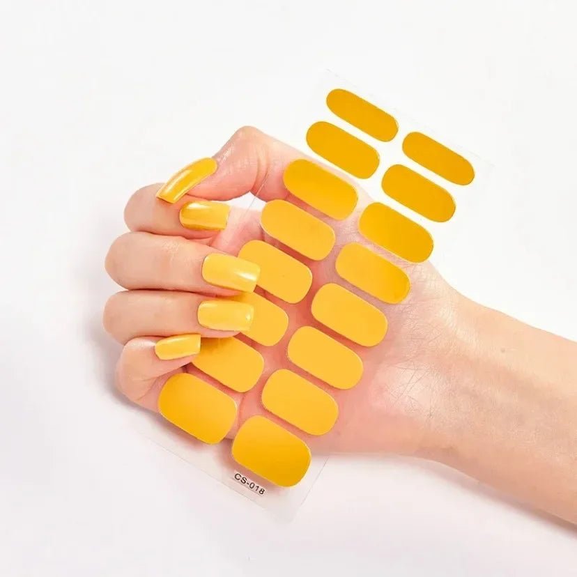 Semi - Cured Gel Nail / solid Colour - LightsBetter
