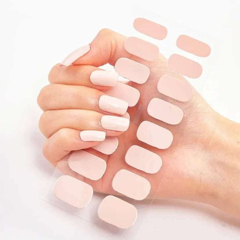 Semi - Cured Gel Nail / solid Colour - LightsBetter