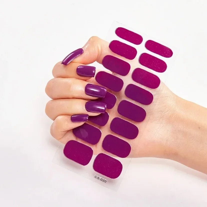 Semi - Cured Gel Nail / solid Colour - LightsBetter