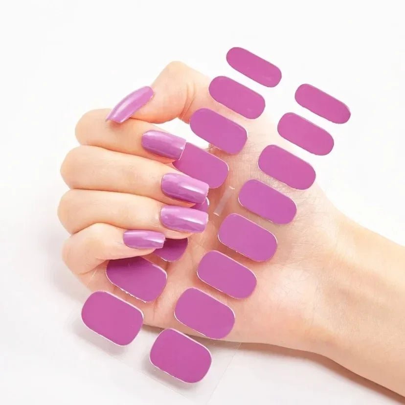Semi - Cured Gel Nail / solid Colour - LightsBetter