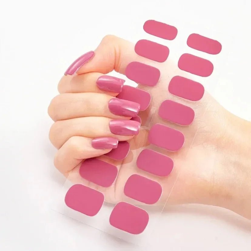 Semi - Cured Gel Nail / solid Colour - LightsBetter