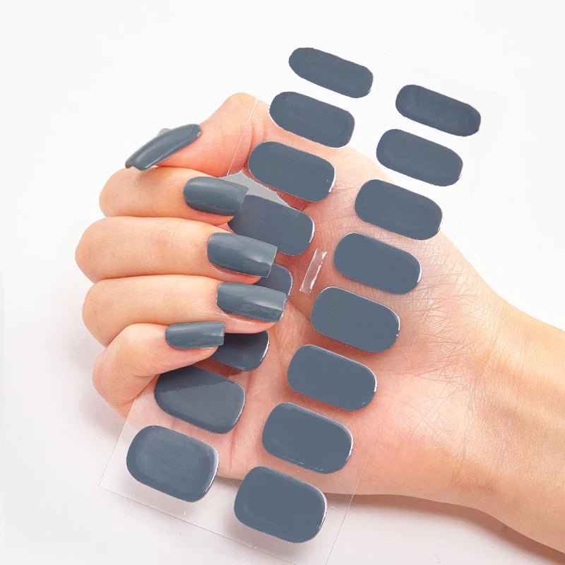 Semi - Cured Gel Nail / solid Colour - LightsBetter