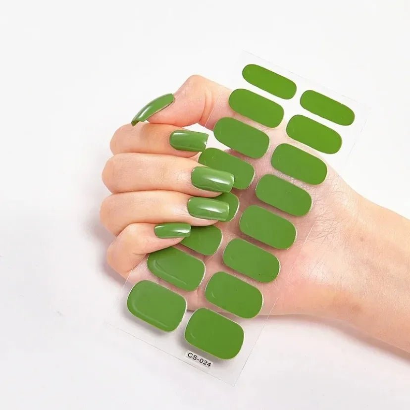 Semi - Cured Gel Nail / solid Colour - LightsBetter
