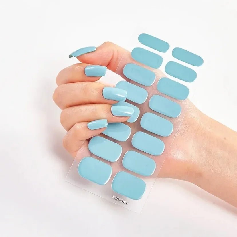 Semi - Cured Gel Nail / solid Colour - LightsBetter