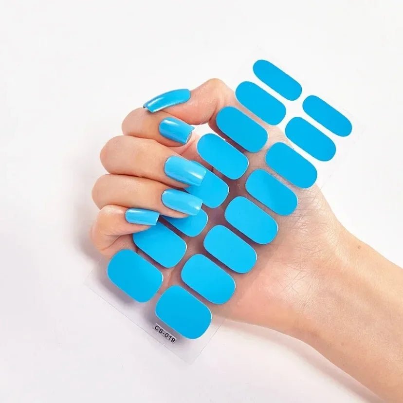 Semi - Cured Gel Nail / solid Colour - LightsBetter