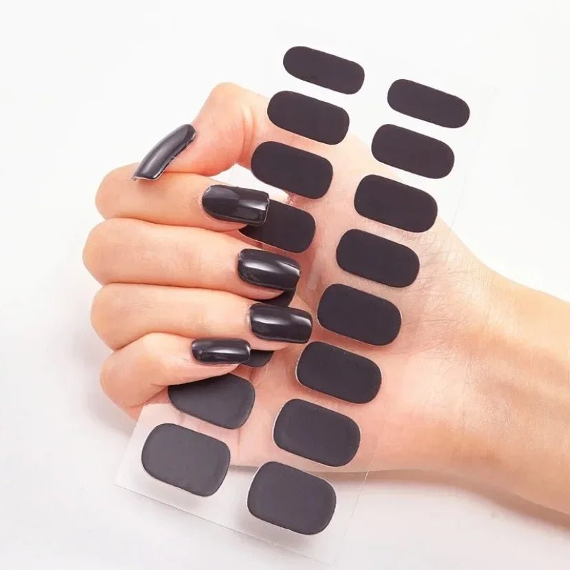 Semi - Cured Gel Nail / solid Colour - LightsBetter