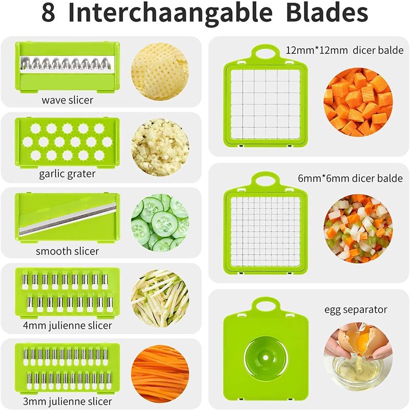 11 in 1 Vegetable Chopper - LightsBetter