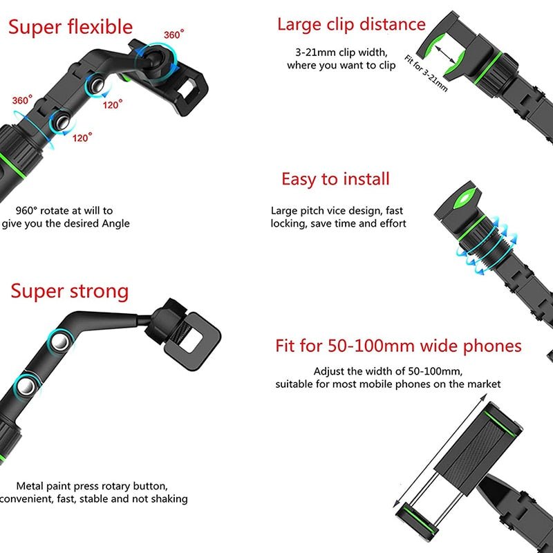 360 Degree Car Phone Holder - LightsBetter