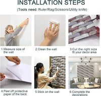 Thumbnail for 3D Self-Adhesive Wall Tiles/12Pcs - LightsBetter