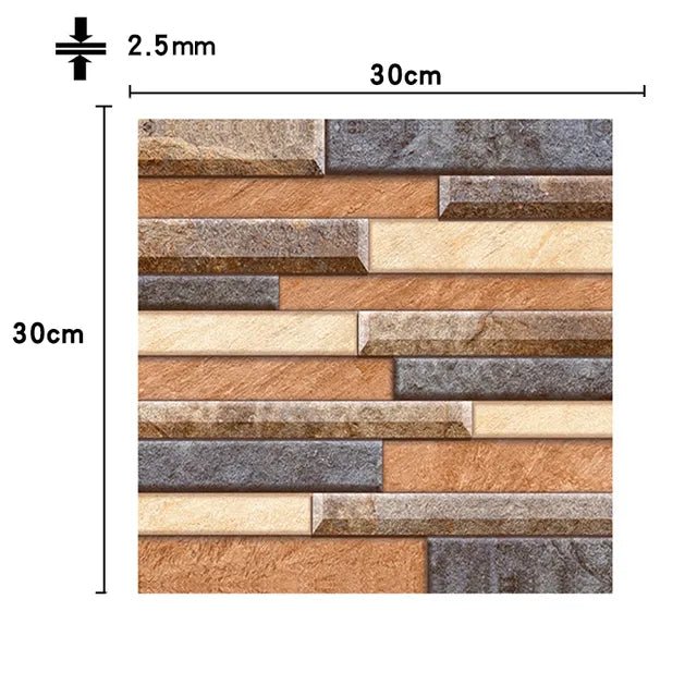 3D Self-Adhesive Wall Tiles/12Pcs - LightsBetter