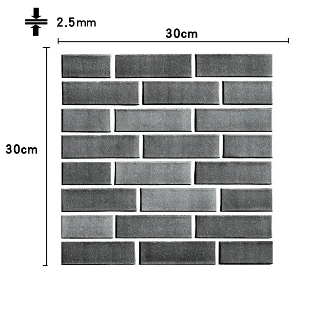 3D Self-Adhesive Wall Tiles/12Pcs - LightsBetter