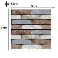 Thumbnail for 3D Self-Adhesive Wall Tiles/12Pcs - LightsBetter