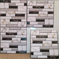 Thumbnail for 3D Self-Adhesive Wall Tiles/12Pcs - LightsBetter