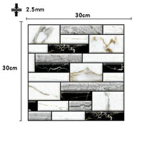 Thumbnail for 3D Self-Adhesive Wall Tiles/12Pcs - LightsBetter