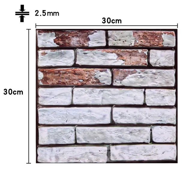 3D Self-Adhesive Wall Tiles/12Pcs - LightsBetter