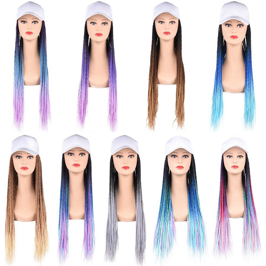Baseball Cap Braided Wig - LightsBetter