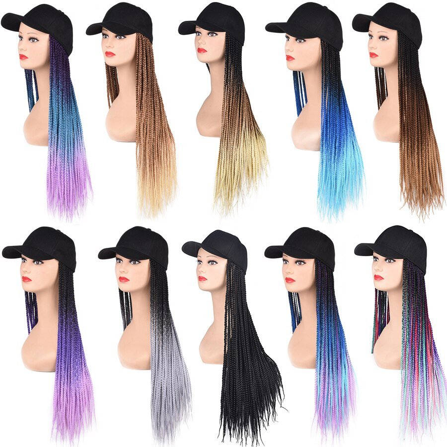 Baseball Cap Braided Wig - LightsBetter