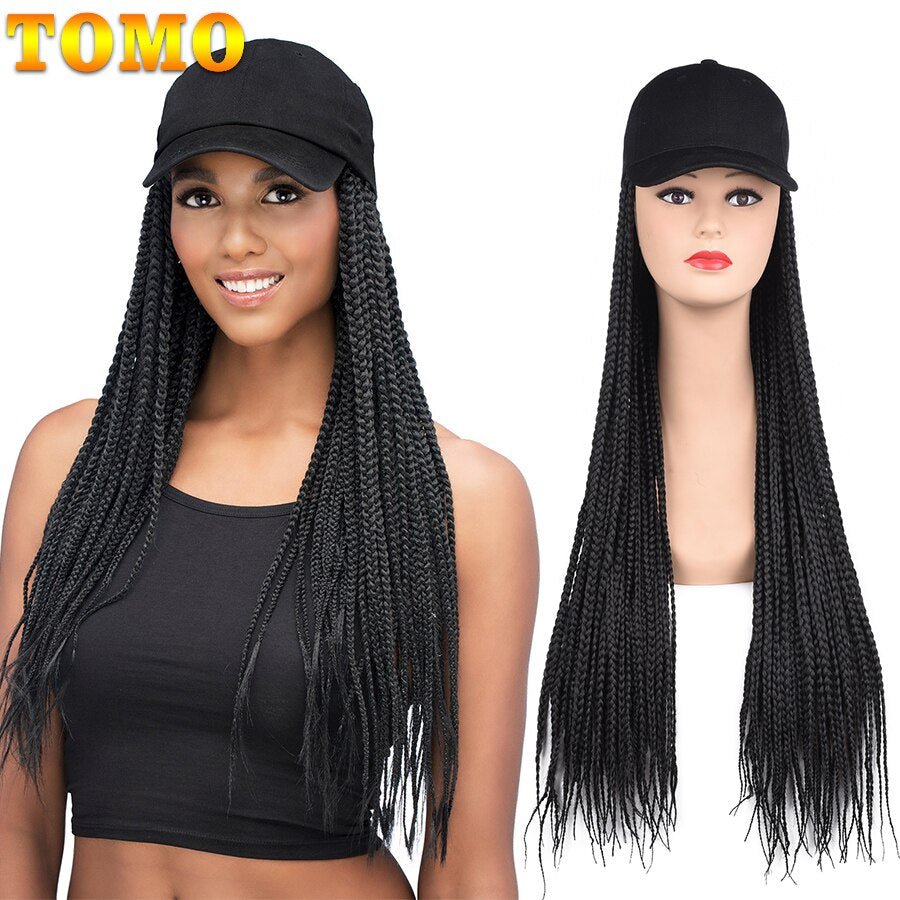 Baseball Cap Braided Wig - LightsBetter