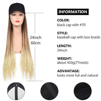 Thumbnail for Baseball Cap Braided Wig - LightsBetter