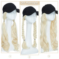 Thumbnail for Baseball Cap Long Hair Wig - LightsBetter