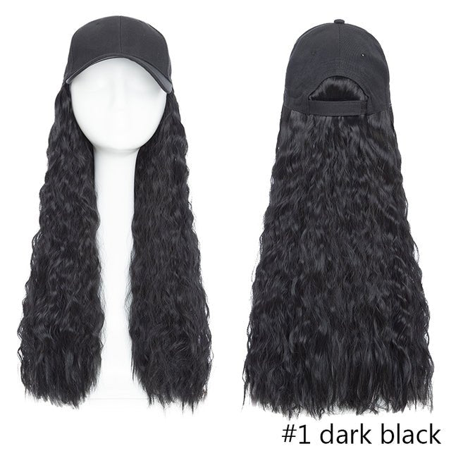Baseball Cap Long Hair Wig - LightsBetter