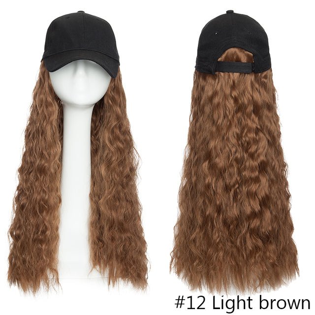 Baseball Cap Long Hair Wig - LightsBetter