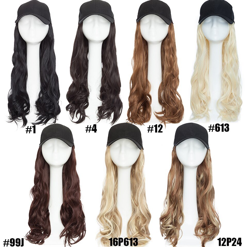 Baseball Cap Long Hair Wig - LightsBetter