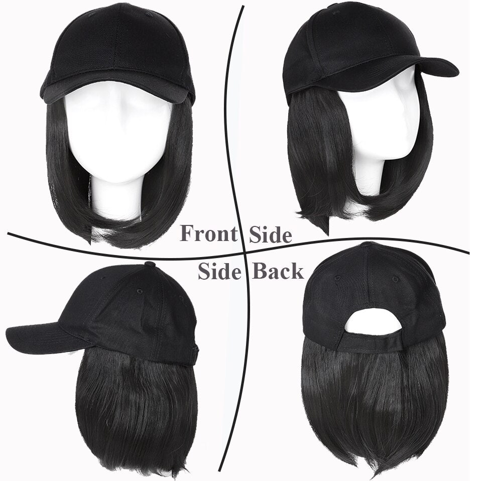 Baseball Cap Short Hair Wig - LightsBetter
