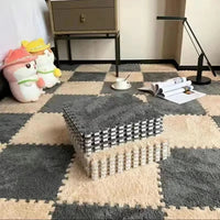 Thumbnail for Fluffy Puzzle Floor Mat - LightsBetter