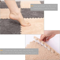 Thumbnail for Fluffy Puzzle Floor Mat - LightsBetter