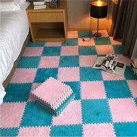 Thumbnail for Fluffy Puzzle Floor Mat - LightsBetter