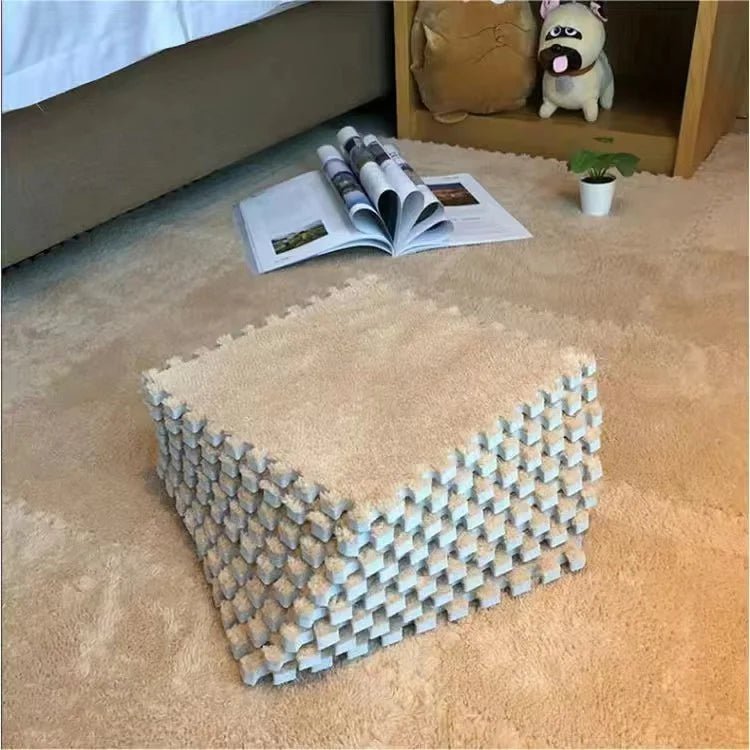 Fluffy Puzzle Floor Mat - LightsBetter