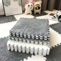 Thumbnail for Fluffy Puzzle Floor Mat - LightsBetter