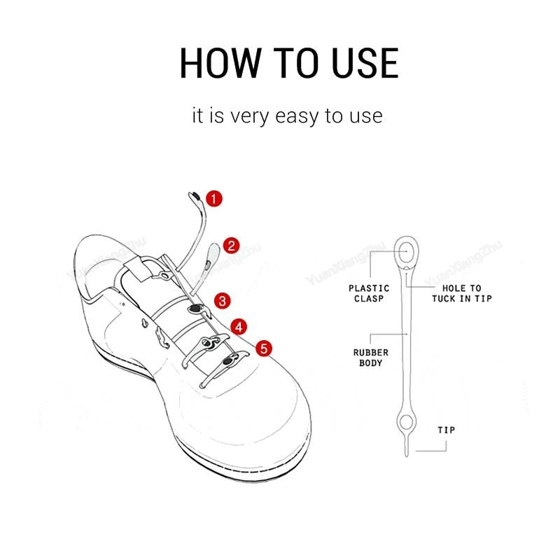HICKIES Tie-Free Laces - LightsBetter