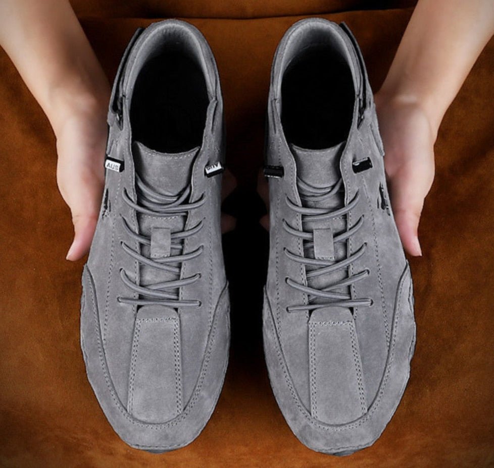 Italian Suede Boots Handmade (Beck Shoes) - LightsBetter