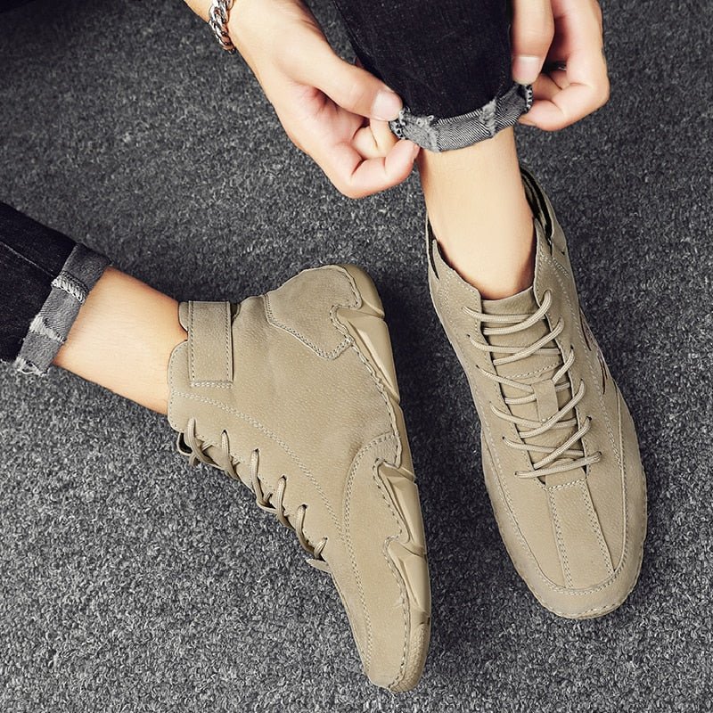 Italian Suede Boots Handmade (Beck Shoes) - LightsBetter