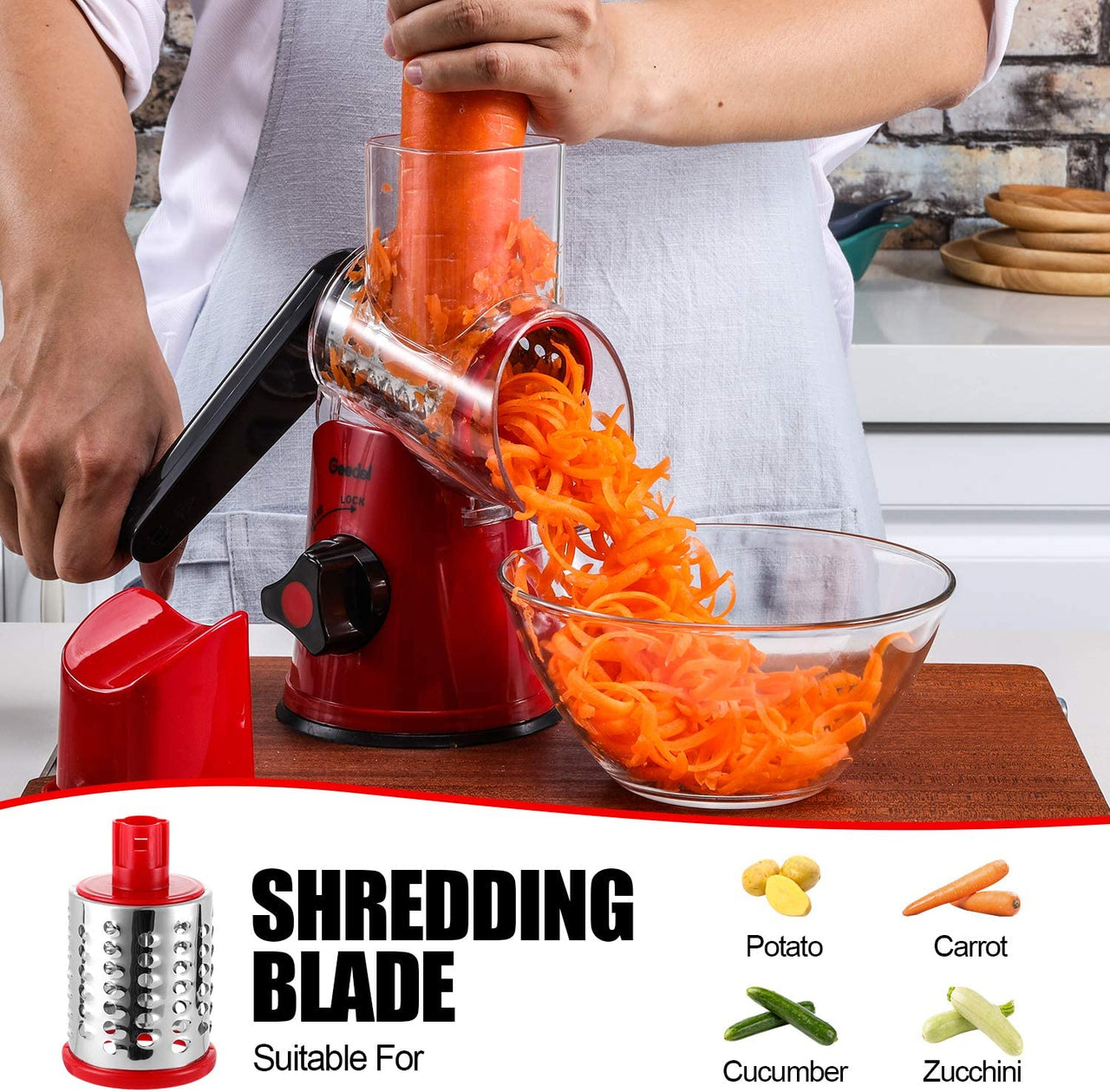 Magic Rotary Vegetable Slicer - LightsBetter