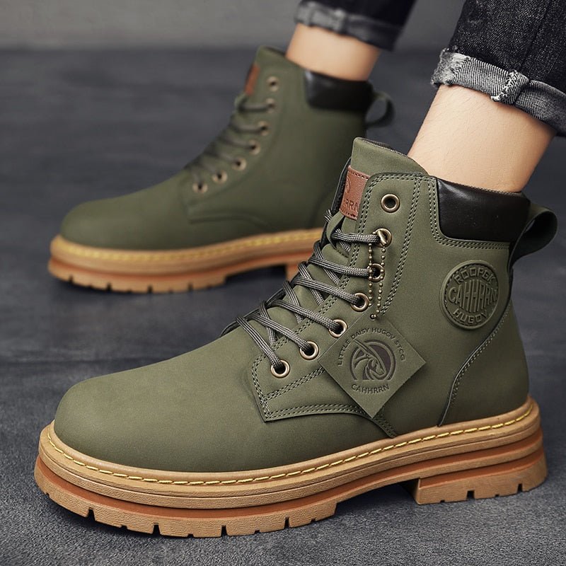Men Leather Waterproof Boot - LightsBetter