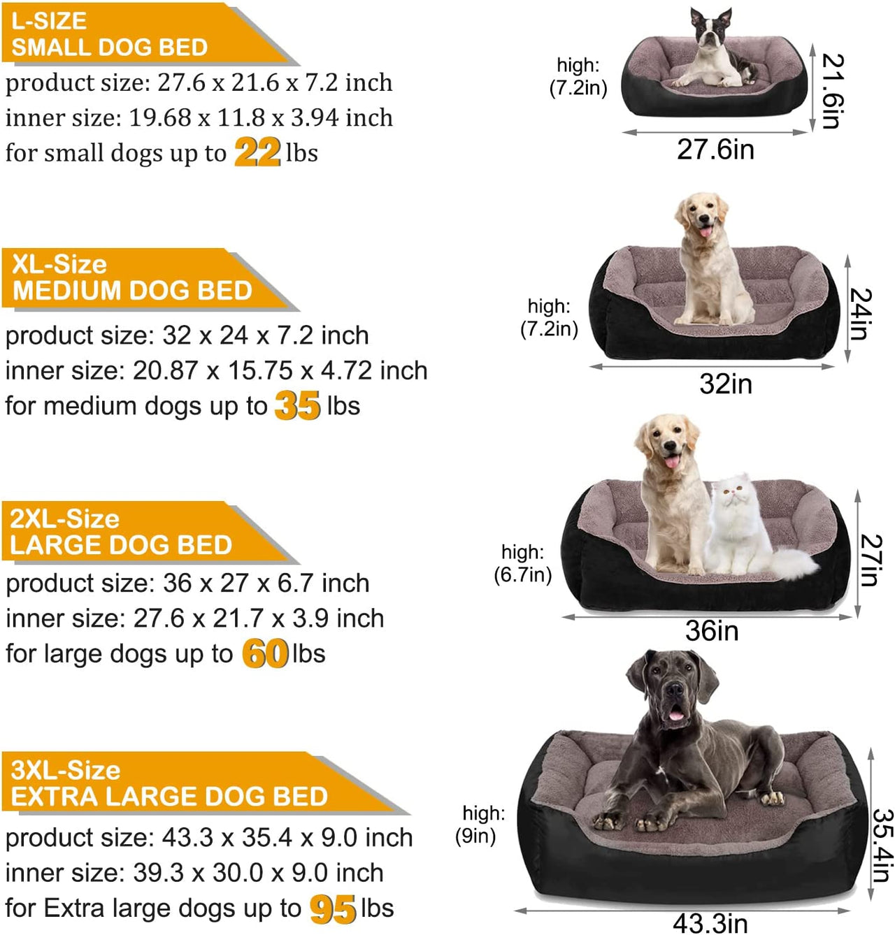 Orthopaedic Pet Bed - LightsBetter
