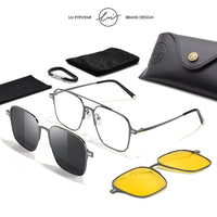 Thumbnail for Polarized Magnet Clips Sunglasses - LightsBetter
