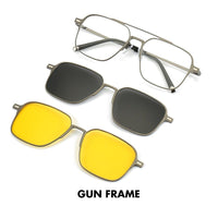 Thumbnail for Polarized Magnet Clips Sunglasses - LightsBetter