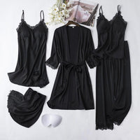 Thumbnail for Silk Satin Lingerie 5PCS - LightsBetter