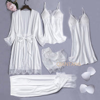 Thumbnail for Silk Satin Lingerie 5PCS - LightsBetter