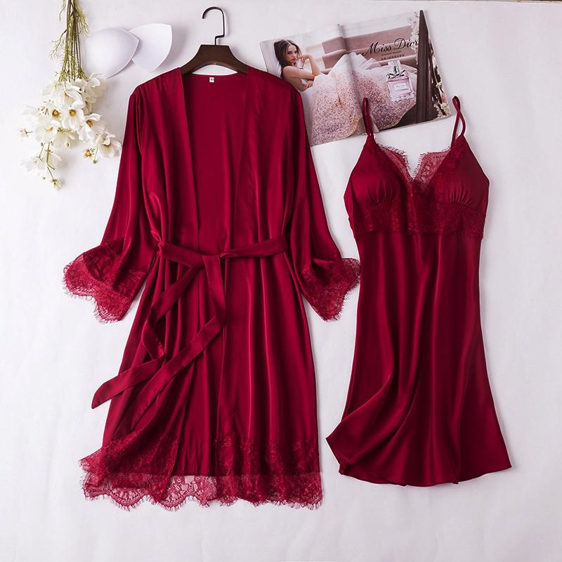 Silk Satin Lingerie 5PCS - LightsBetter