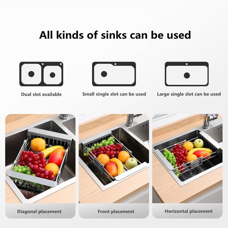 Stainless Steel Sink Basket - LightsBetter