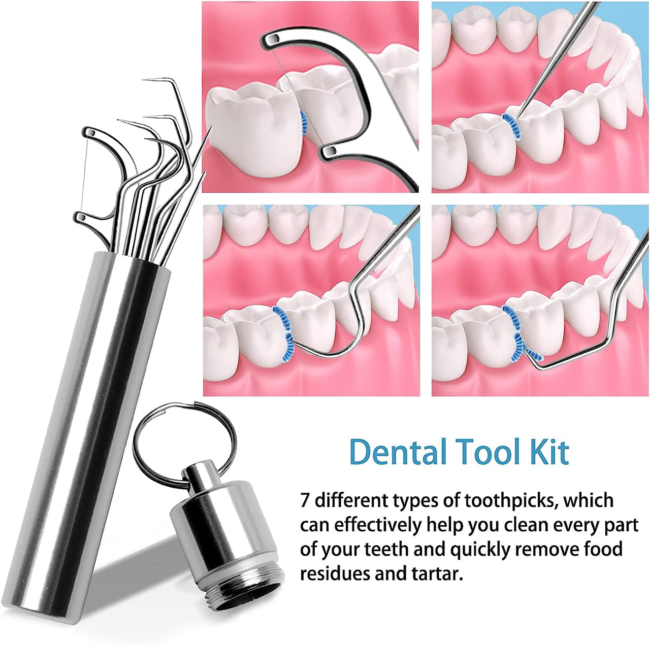Stainless Steel Toothpick Set - LightsBetter