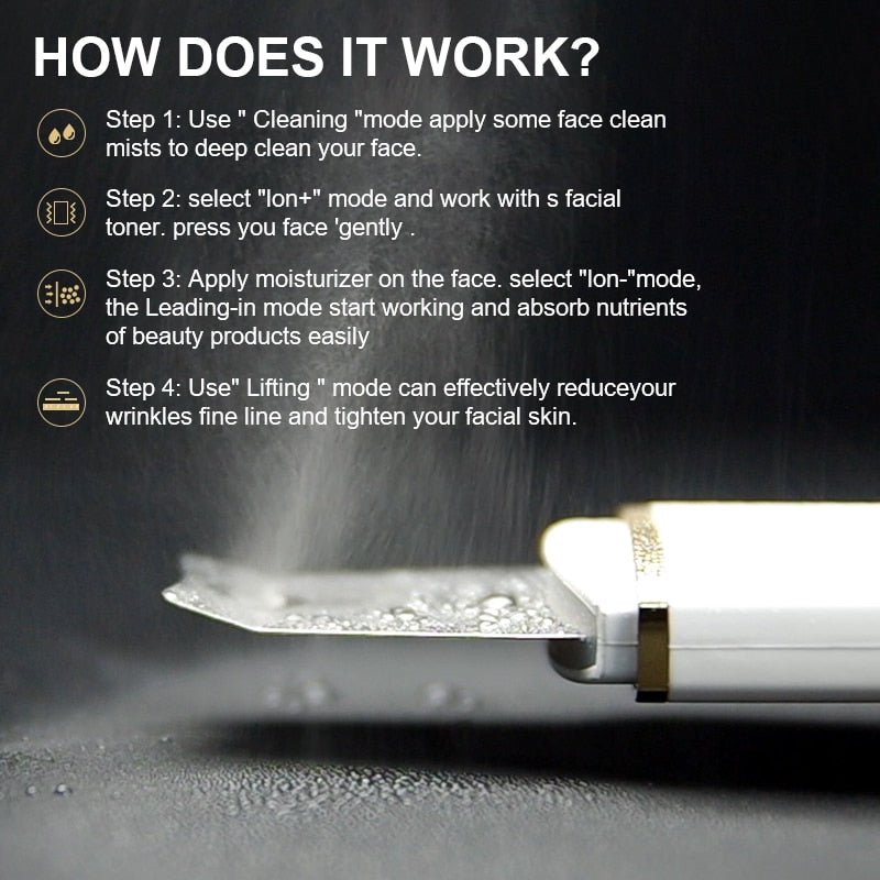 Ultrasonic Skin Scrubber - LightsBetter